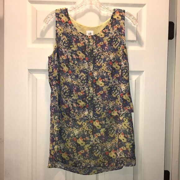 CAbi Multicolor Positano Floral Tank - Picture 2 of 5